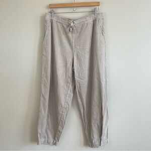 NWT Poetry Natural Corduroy Drawstring Tapered Pants Size 12